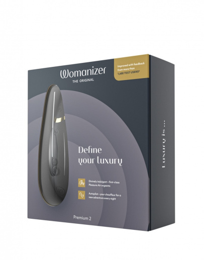 Бесконтактный клиторальный стимулятор Womanizer Premium 2 черный (арт. WZ212SG9)