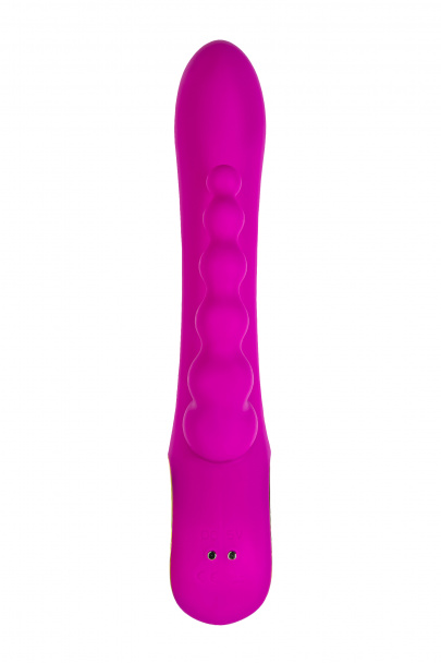 Тройной вибратор A-Toys by TOYFA TRINNY, силикон, фиолетовый, 21,5 см