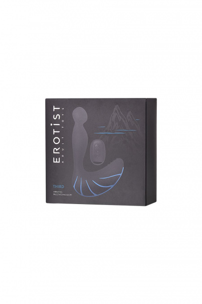 Стимулятор простаты Erotist Third, силикон, черный, 15,7 см (арт. 541303)
