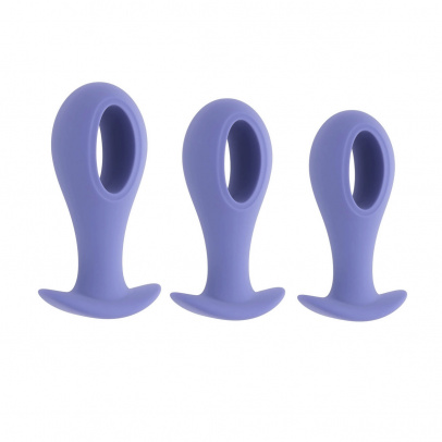 Набор анальных пробок с вибропулей Hole Punch Plug Set