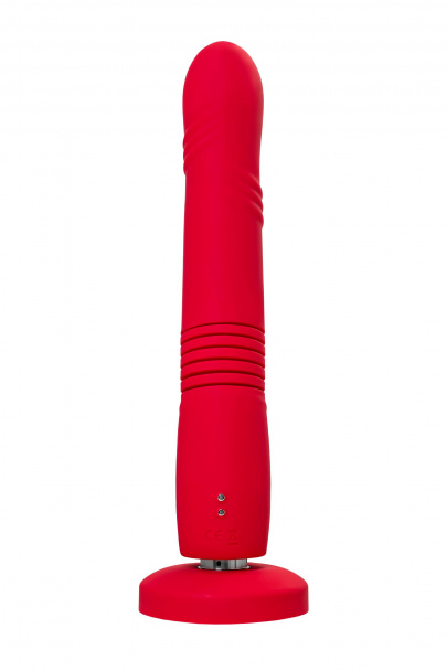 Пульсатор Gravity Lovense TPE, красный, силикон, 25,9 см