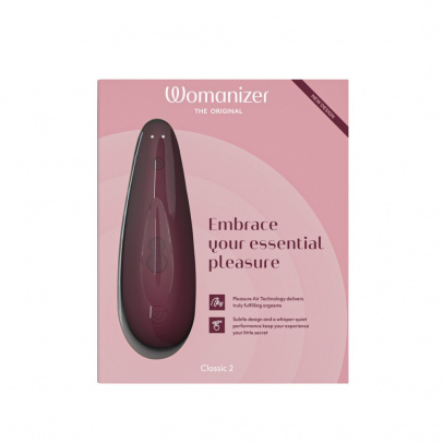 Бесконтактный клиторальный стимулятор Womanizer Classic 2 бордовый