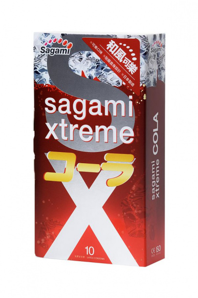 Презервативы Sagami Xtreme Cola с ароматом колы 10 шт.