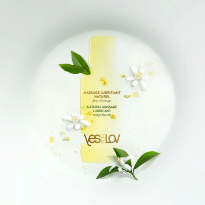 Массажная смазка YESforLOV Natural Lubricant Orange Blossom с органическими маслами, 100 мл