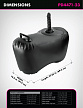 Фаллоимитатор на надувной подушке Body Dock Inflatable Love Seat