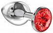 Анальная пробка Diamond Red Sparkle Large