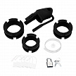 Клетка для пениса черная Silicone Small 2 in Cock Cage With Ball Divider