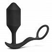 Вибрирующий плаг с кольцом для эрекции Vibrating Snug & Tug размер XL