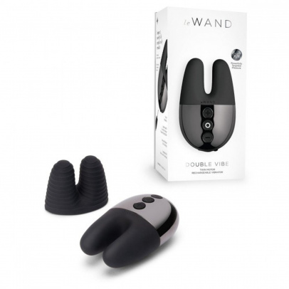 Массажер с двойной вибрацией Le Wand Double Vibe темный графит