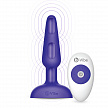 Анальная премиум-пробка с 3 моторами B-Vibe Trio Plug PURPLE