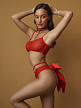 Игривые трусики красные с большим бантом сзади (Easy to love) S/M (42-44)