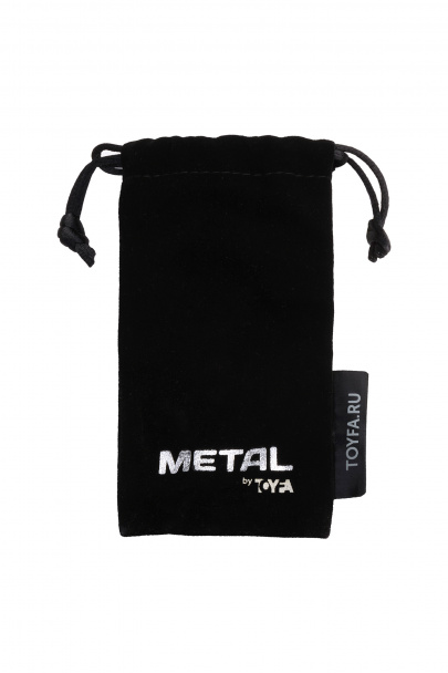 Уретральный плаг Metal by TOYFA средний, металл, серебряный со стразом, 7 см
