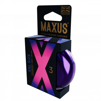 Презервативы MAXUS XXL №3, с увеличенным размером, 3 шт