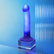 Светящийся фаллоимитатор Strap-on-me Glow-Led Dildo - M, фиолетовый