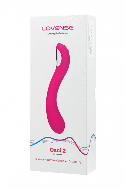 Нереалистичный вибратор LOVENSE Osci 2 G-spot, розовый, 22 см (арт. LE-07)