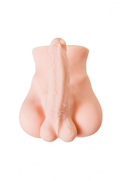 Мастурбатор с фаллосом Juicy Pussy Manuel, TPE, телесный, 25 см (арт. 893050)