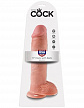 Фаллоимитатор на присоске 11 Cock with Balls телесный King Cock