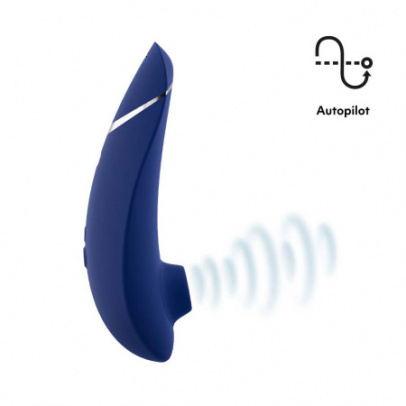 Бесконтактный клиторальный стимулятор Womanizer Premium 2, синий, 15,5 см (арт. WZ212SG5)