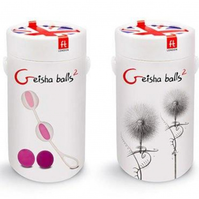Gvibe Geisha Balls 2  - Шарики для тренировки интимных мышц, 3 см (розовый)