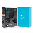 Вибрирующая втулка Vibrating Jewel Plug M/L черного цвета