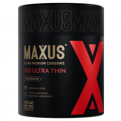 Презервативы MAXUS Ultra Thin с кейсом, ультратонкие X-Edition, 100 шт