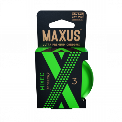 Презервативы MAXUS Mixed №3 в железном кейсе, набор X-Edition, 3 шт
