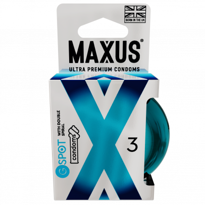 Презервативы MAXUS G spot, двойная спираль, 3 шт