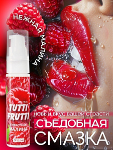 Съедобная гель-смазка TUTTI-FRUTTI для орального секса, 30 г (вкусы в ассортименте)