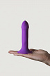 Дилдо на присоске с двойной плотностью HITSENS S06 Purple ADRIEN LASTIC DILDO DUAL DENSITY