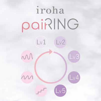 Эрекционное кольцо iroha paiRING Coral Pink с вибрацией