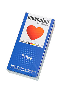 Презервативы Masculan Classic 2, 19 см, Ø 5,3 см, с пупырышками (Dotted)