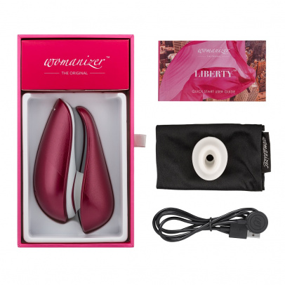 Бесконтактный клиторальный стимулятор Womanizer Liberty, красный, 10,4 см (арт. WZ11CL0200)