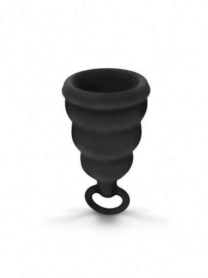 Gvibe Gcup Black силиконовая менструальная чаша с защитой от протечек, 5 мл