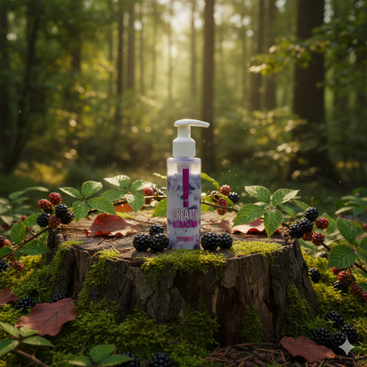 Увлажняющий крем-гель для тела, INTT CREAMY ATTRACTION BLACKBERRY, 100 мл