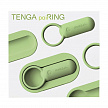 Эрекционное кольцо Tenga paiRING с вибрацией, лайм