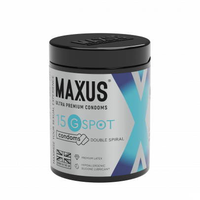 Презервативы MAXUS G spot, двойная спираль, 15 шт