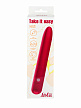 Перезаряжаемый вибратор Take it easy Haze Wine Red, 18 см (арт. 9025-03lola)