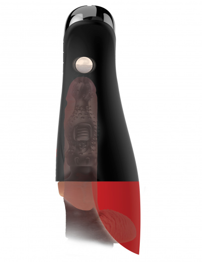 Мастурбатор в колбе с вибрацией Fuck-O-Matic Pro XL Pipedream RD55229PD