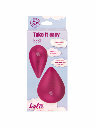 Виброяйцо с пультом управления Take it Easy Best Wine Red (арт. 9021-01lola)