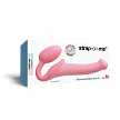 Гибкий страпон Strap-on-me Semi-Realiste, розовый, M