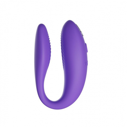 Вибратор для пар We-Vibe Sync Go, светло-фиолетовый, 7,5 см, Ø 3,1 см, кейс в подарок (арт. SNSY5SG4)