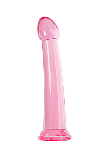 Нереалистичный фаллоимитатор Jelly Dildo Toyfa Basic, TPE, розовый