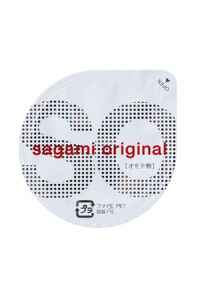 Презервативы Sagami, original 0.02, полиуретан, 19 см, 5,8 см, 6 шт (арт. 143142)