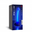 Светящийся фаллоимитатор Strap-on-me Glow-Led Dildo - M, фиолетовый