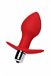 Анальная вибровтулка ToDo by Toyfa Glam, силикон, красная, 9,7 см, Ø 4 см (арт. 358002)