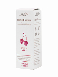 Эликсир для интимного ухода "Triple Pleasure" Горячая вишня 65 гр (арт. 10241JULEJU)