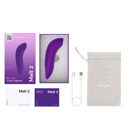 Бесконтактный клиторальный стимулятор We-Vibe Melt 2, фиолетовый, 13,8 см (арт. SNEL2SG4)