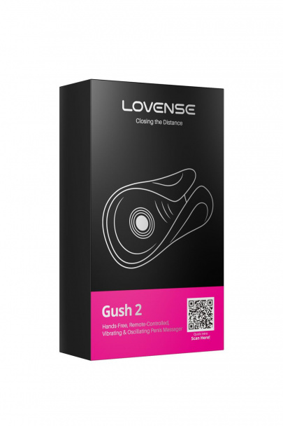 Вибромастурбатор с осцилляцией LOVENSE Gush 2, бирюзовый, (арт. LE-48)
