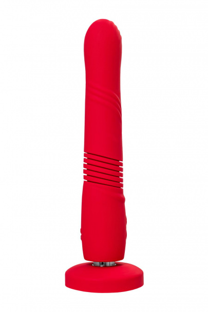 Фрикционный фаллоимитатор с вибрацией LOVENSE Gravity, красный, силикон, 25,9 см (арт. LE-26)