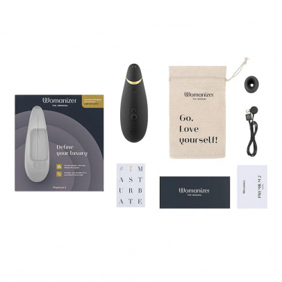 Бесконтактный клиторальный стимулятор Womanizer Premium 2 черный (арт. WZ212SG9)